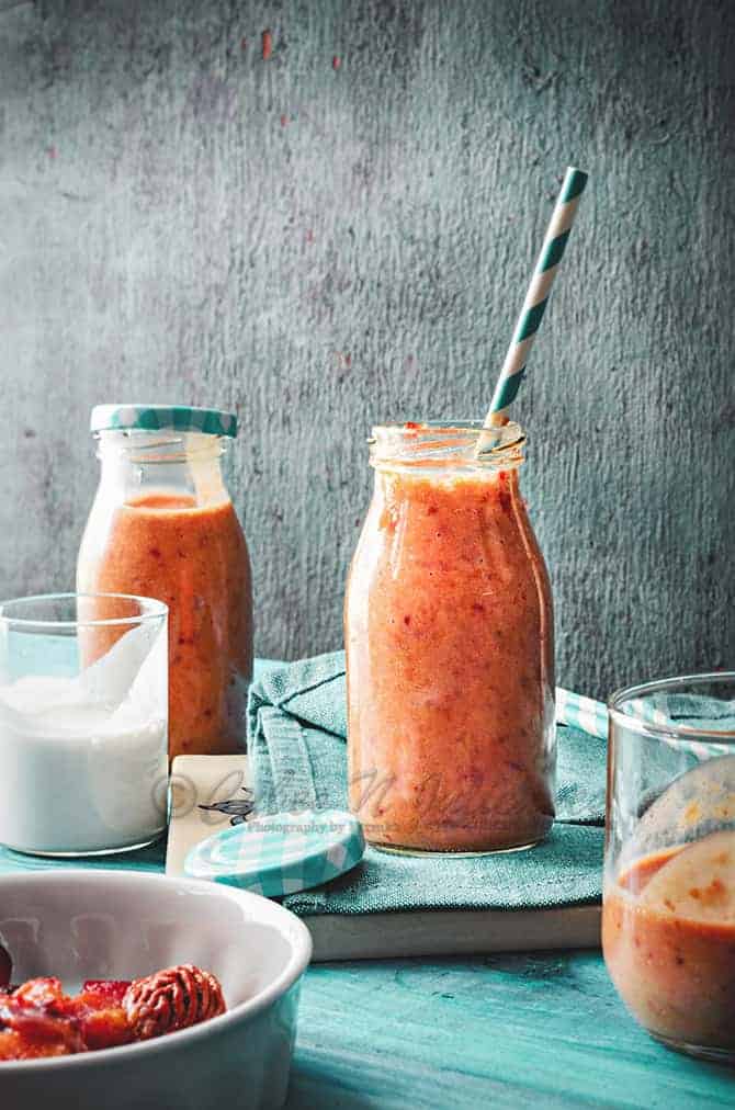 Fruit and coconut smoothie