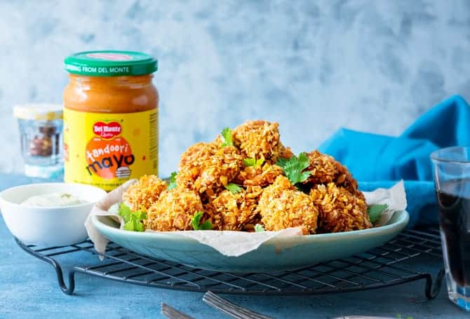Crisp Baked Tandoori Mayo Cheddar Chicken