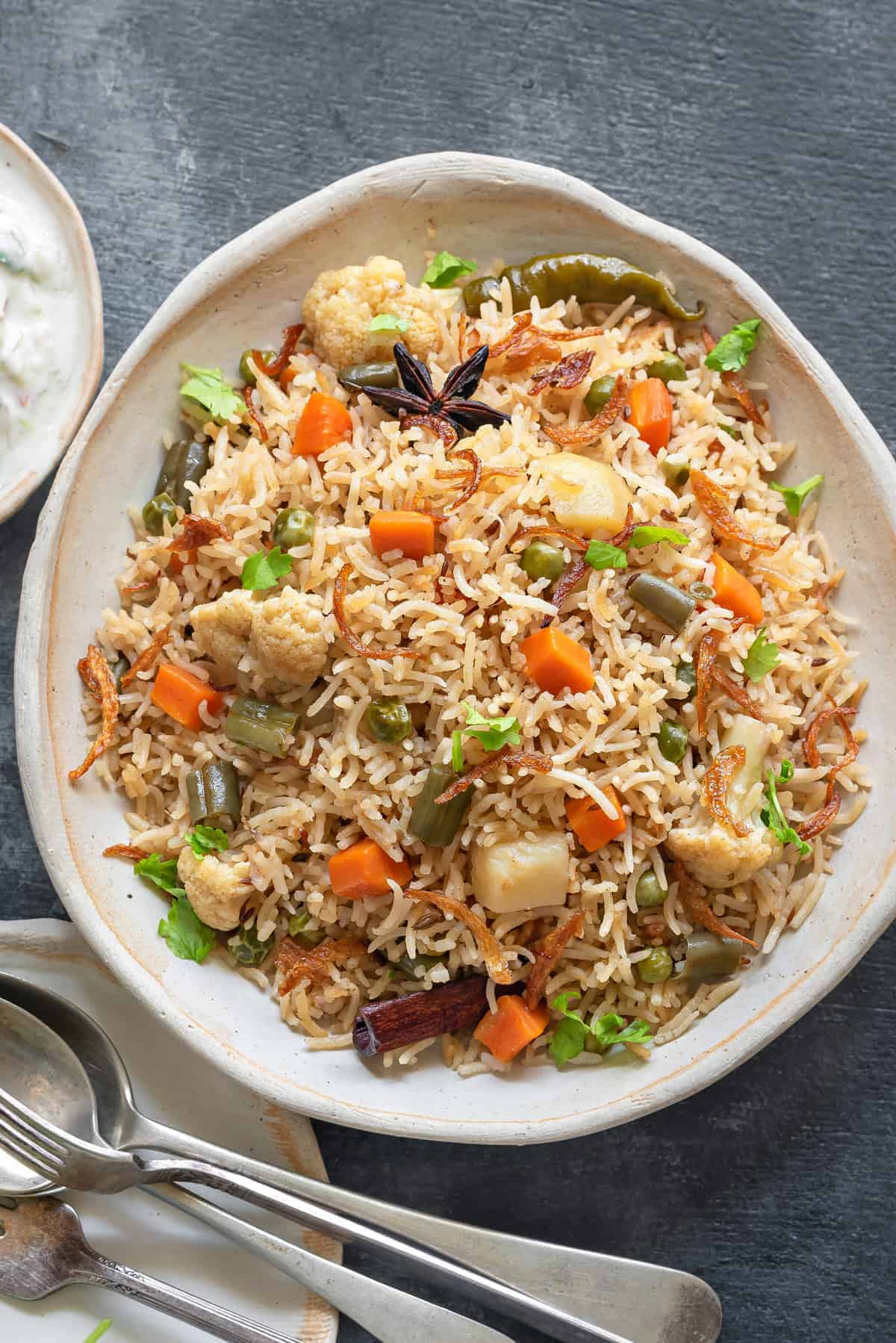 Pulao Recipe - Restaurant Style Vegetable Pulao - Cubes N Juliennes