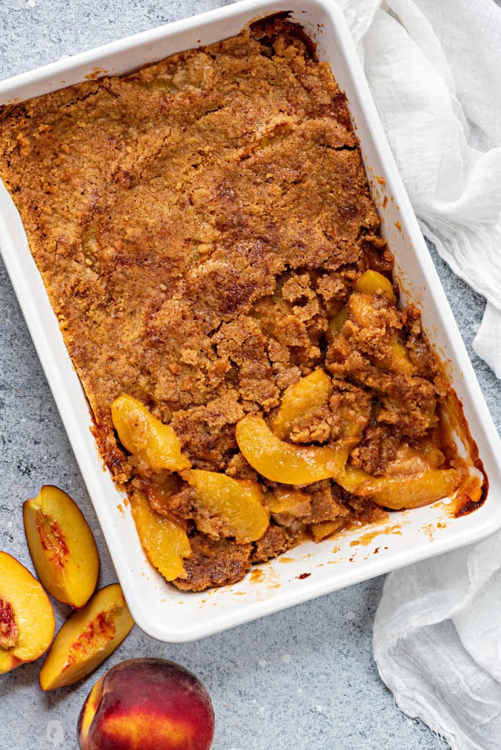 Peach Cobbler Recipe - Easy and the Best! - Cubes N Juliennes