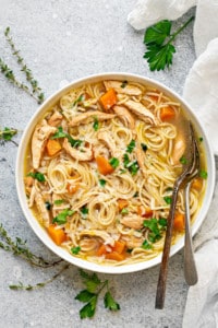 Easy Chicken Noodle Soup Recipe (The Best!) - Cubes N Juliennes