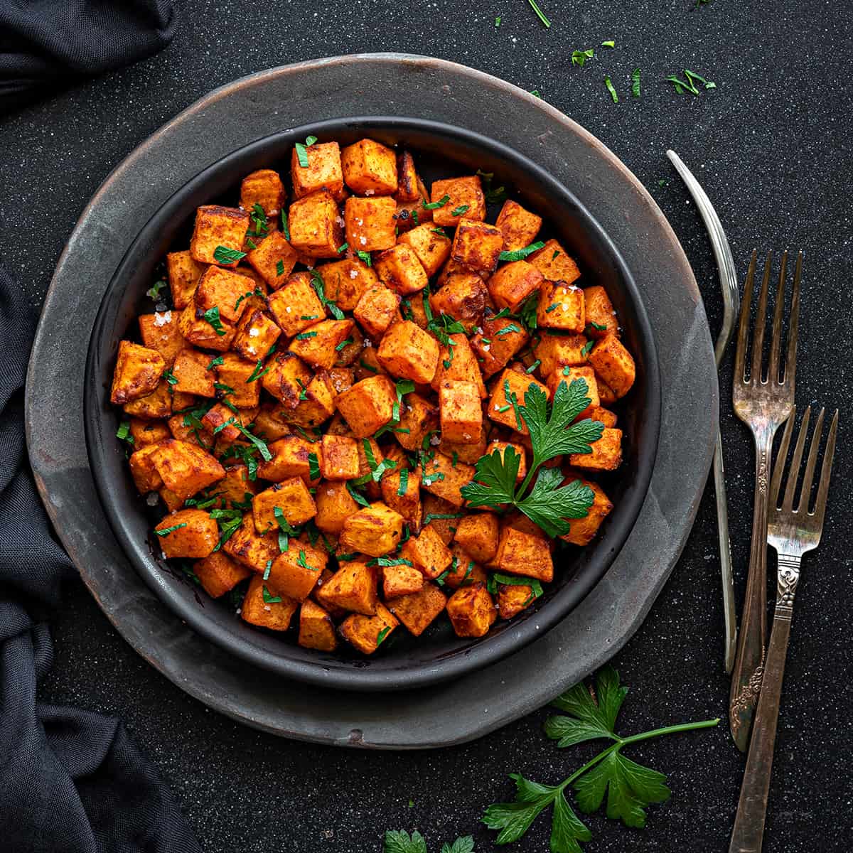 Air Fryer Sweet Potato Cubes (Quick & Delicious)!